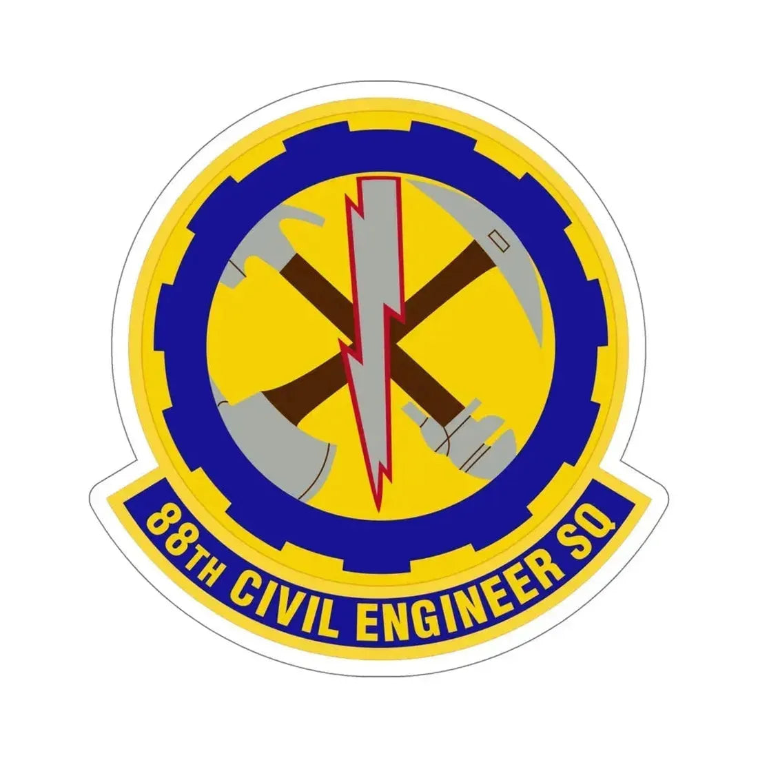88 Civil Engineer Squadron AFMC (U.S. Air Force) STICKER Vinyl Die-Cut Decal - The Sticker Space