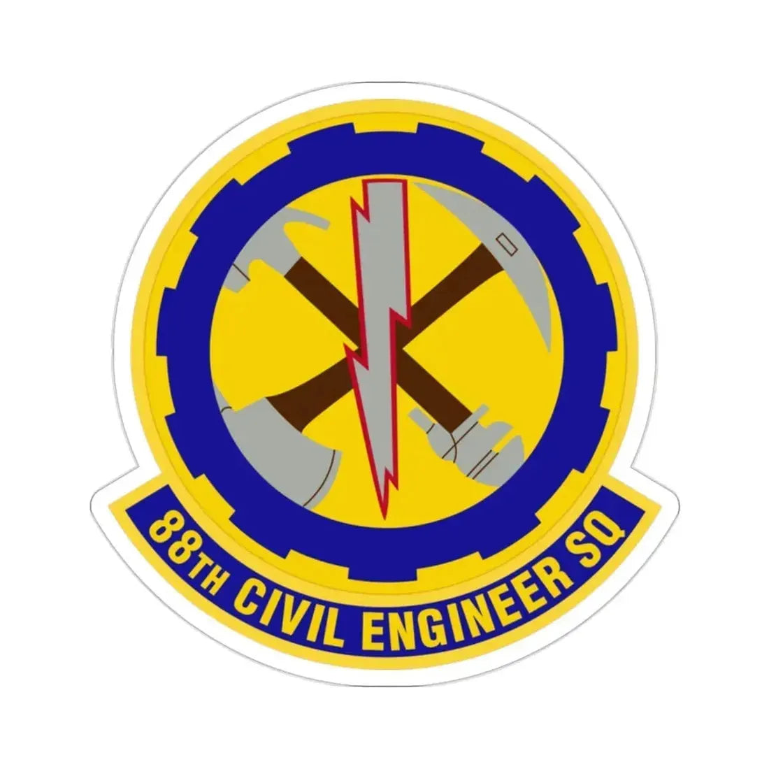 88 Civil Engineer Squadron AFMC (U.S. Air Force) STICKER Vinyl Die-Cut Decal - The Sticker Space