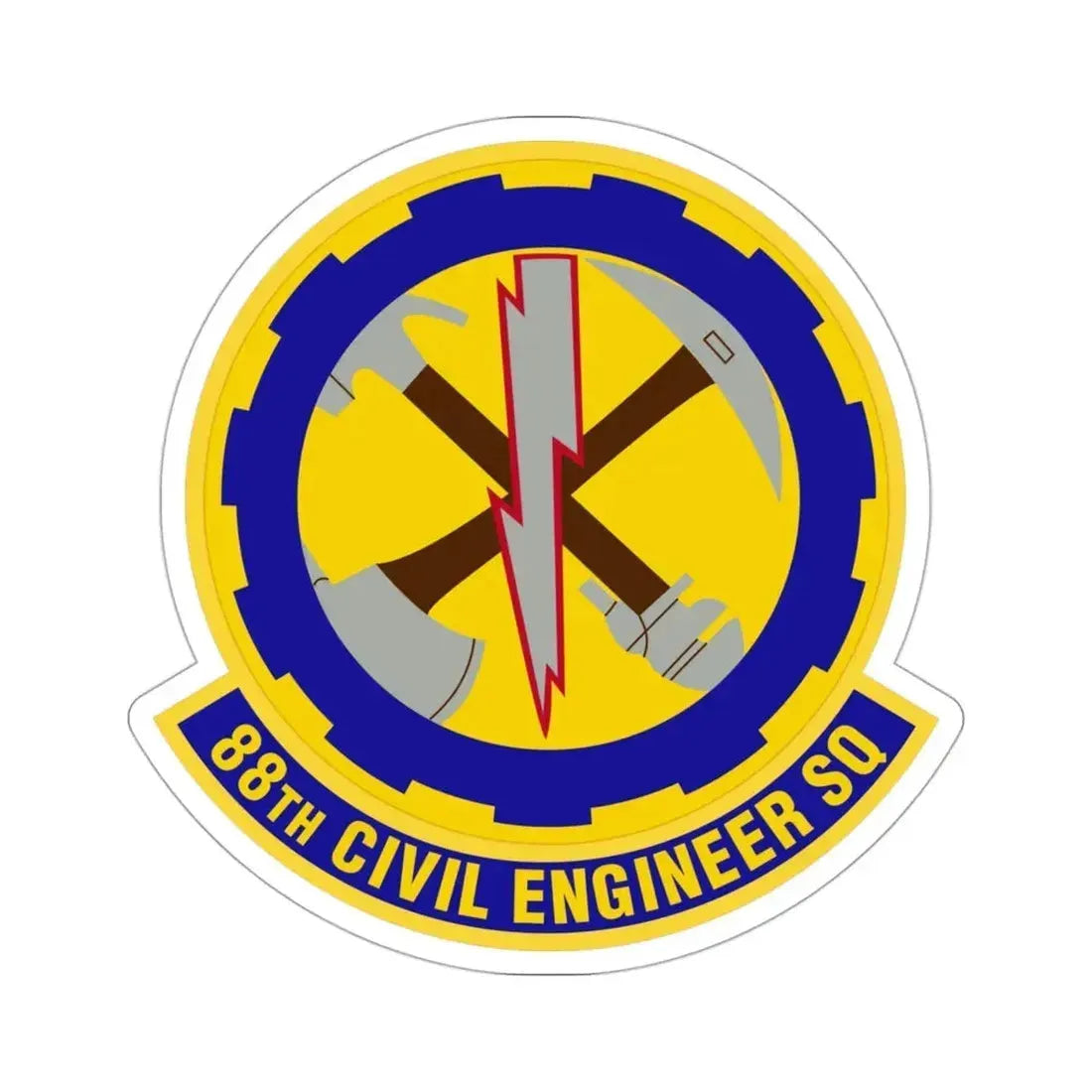 88 Civil Engineer Squadron AFMC (U.S. Air Force) STICKER Vinyl Die-Cut Decal - The Sticker Space