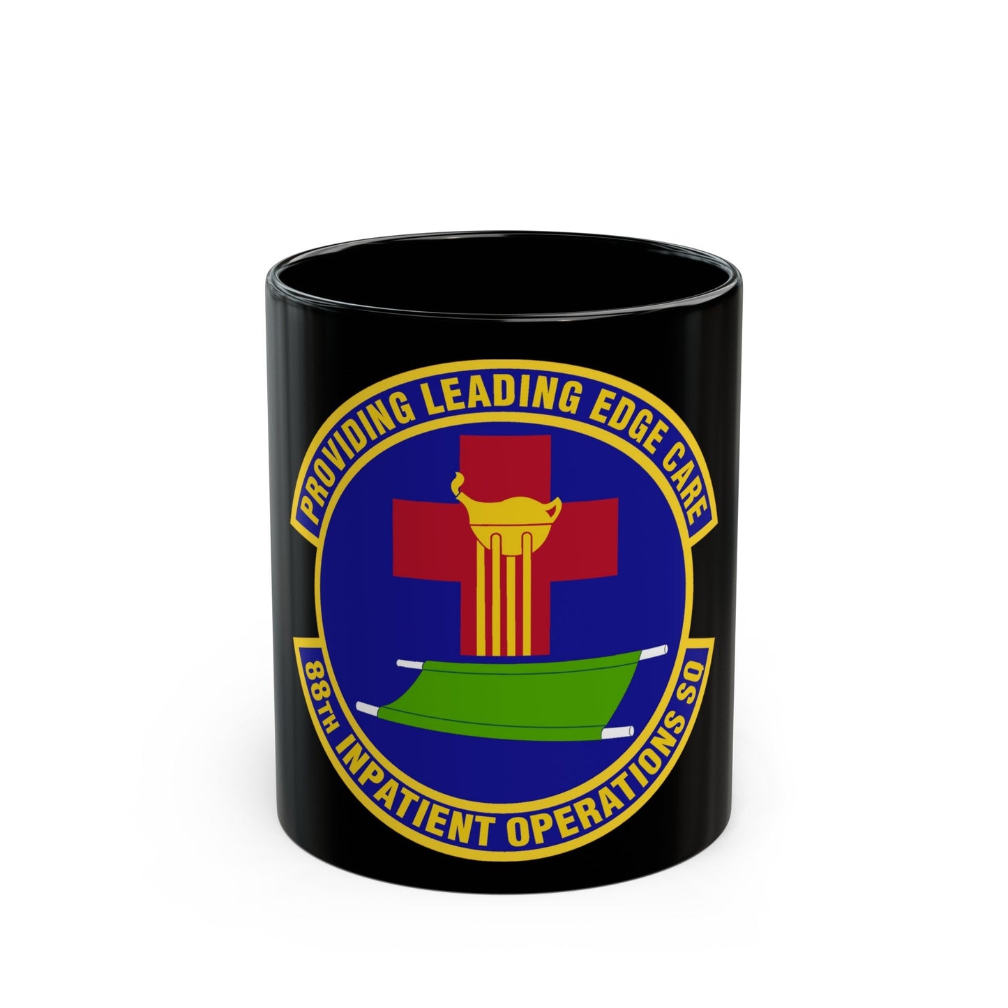 88 Inpatient Operations Squadron AFMC (U.S. Air Force) Black Coffee Mug-11oz-The Sticker Space
