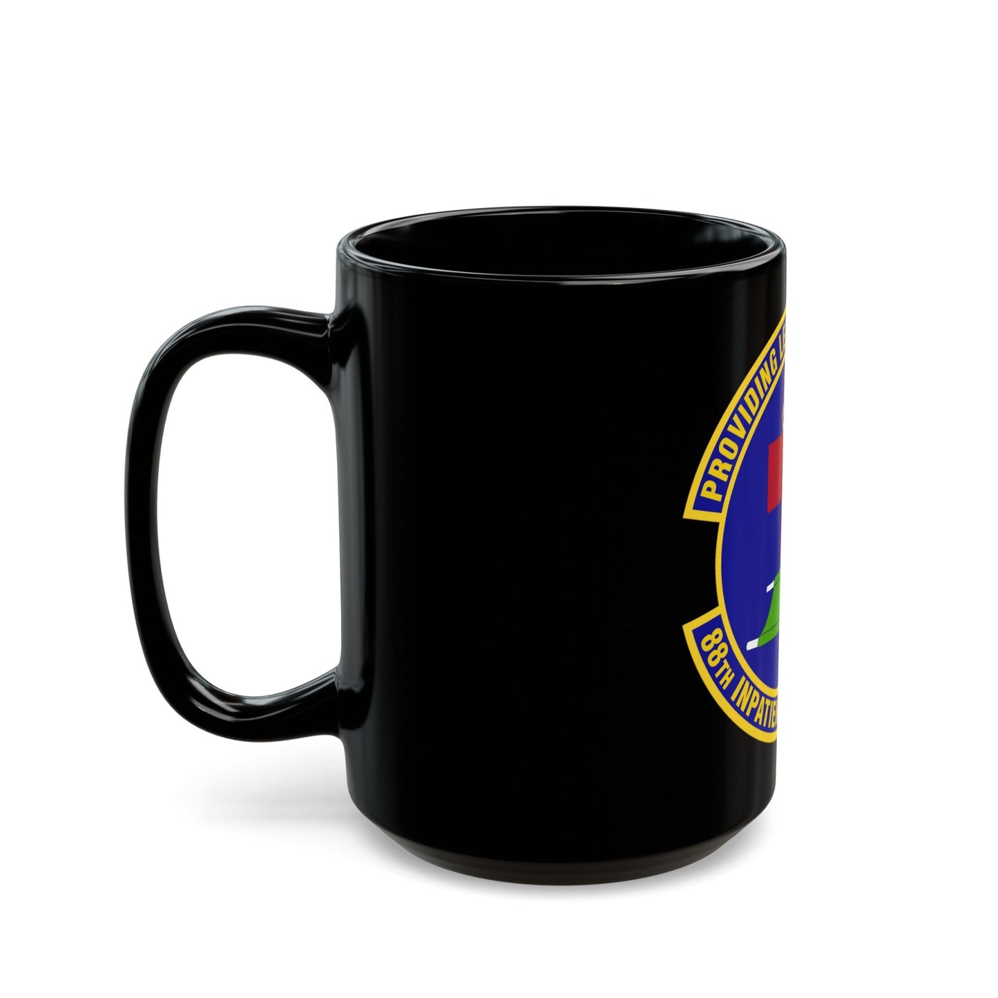 88 Inpatient Operations Squadron AFMC (U.S. Air Force) Black Coffee Mug-The Sticker Space