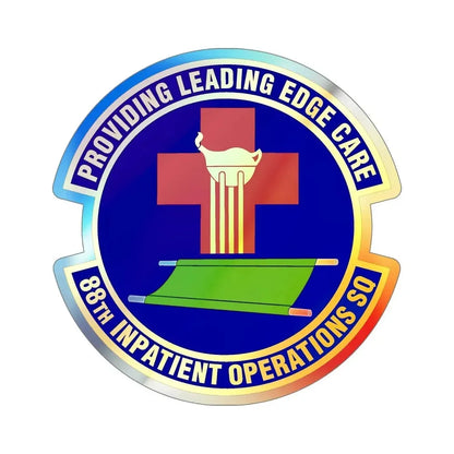 88 Inpatient Operations Squadron AFMC (U.S. Air Force) Holographic STICKER Die-Cut Vinyl Decal - The Sticker Space