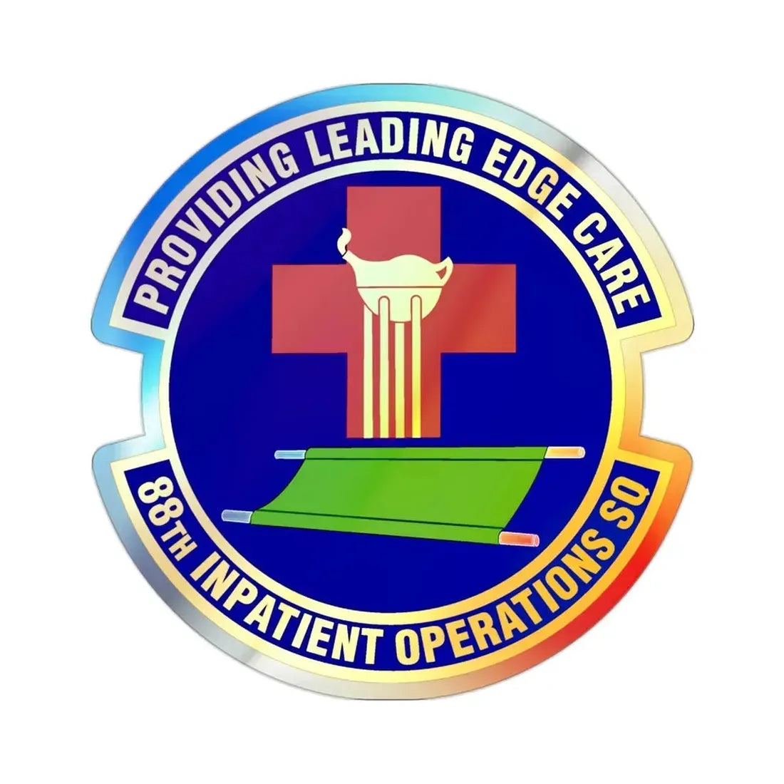 88 Inpatient Operations Squadron AFMC (U.S. Air Force) Holographic STICKER Die-Cut Vinyl Decal - The Sticker Space