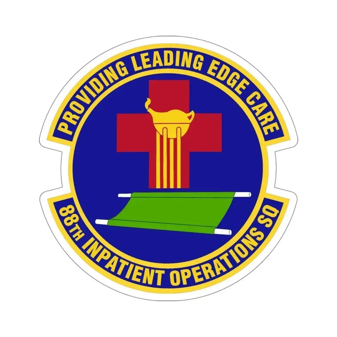 88 Inpatient Operations Squadron AFMC (U.S. Air Force) STICKER Vinyl Die-Cut Decal 5 Inch - The Sticker Space