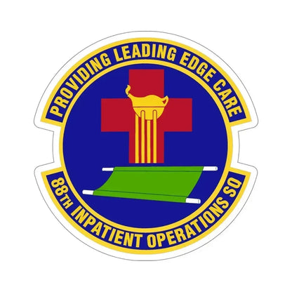 88 Inpatient Operations Squadron AFMC (U.S. Air Force) STICKER Vinyl Die-Cut Decal 6 Inch - The Sticker Space
