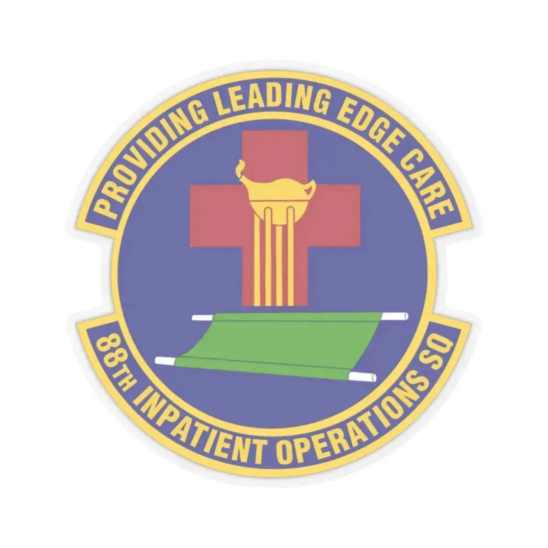 88 Inpatient Operations Squadron AFMC (U.S. Air Force) STICKER Vinyl Kiss-Cut Decal 2 Inch Transparent - The Sticker Space