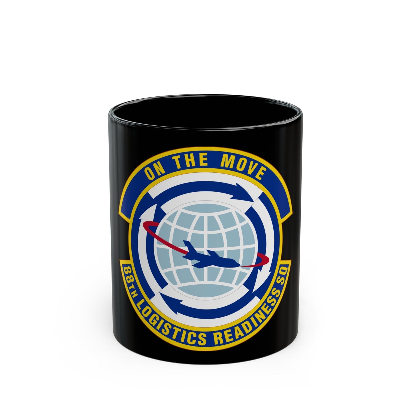 88 Logistics Readiness Squadron AFMC (U.S. Air Force) Black Coffee Mug-11oz-The Sticker Space