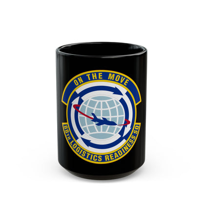 88 Logistics Readiness Squadron AFMC (U.S. Air Force) Black Coffee Mug-15oz-The Sticker Space
