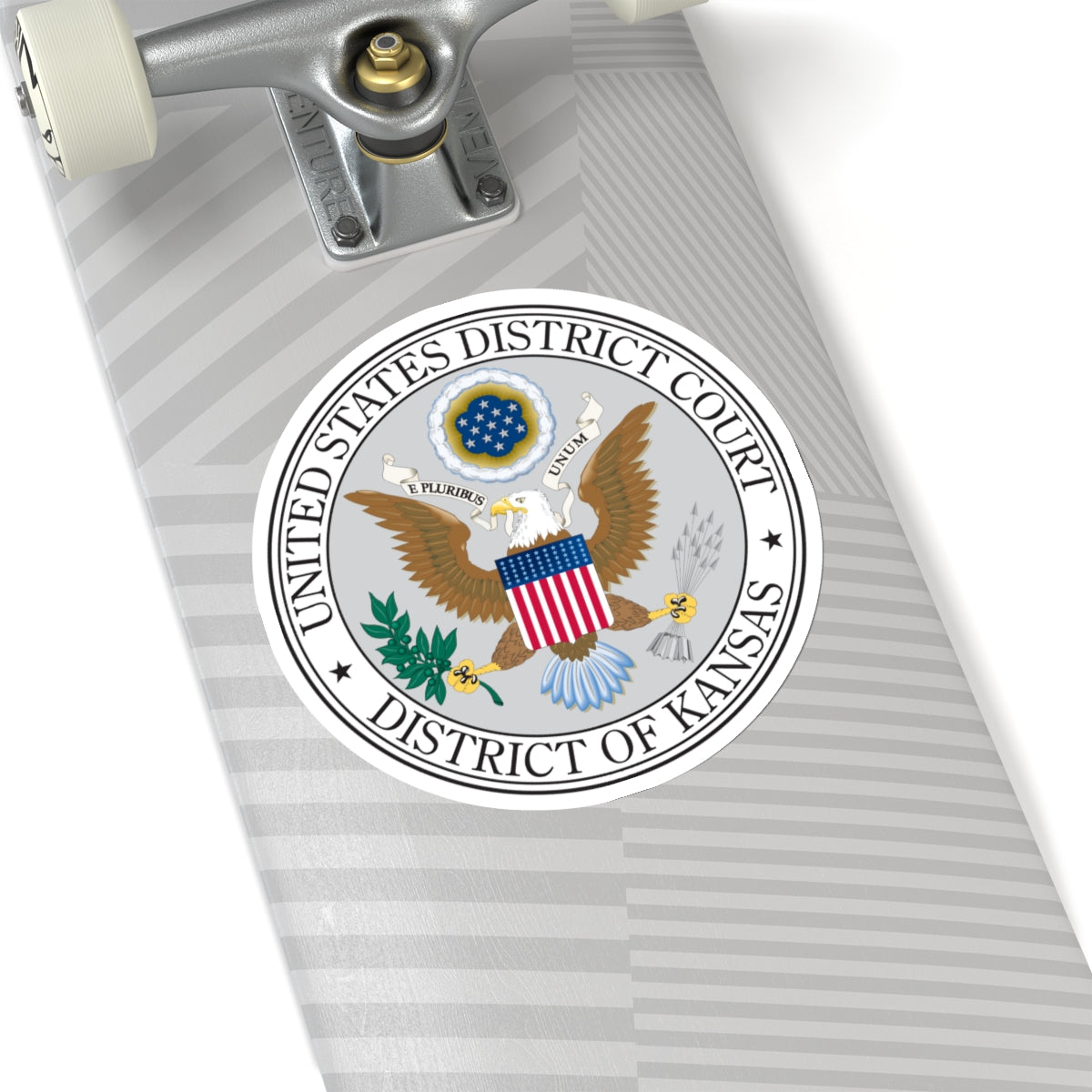 Seal of the United States District Court for the the District of Kansas - STICKER Vinyl Kiss-Cut Decal