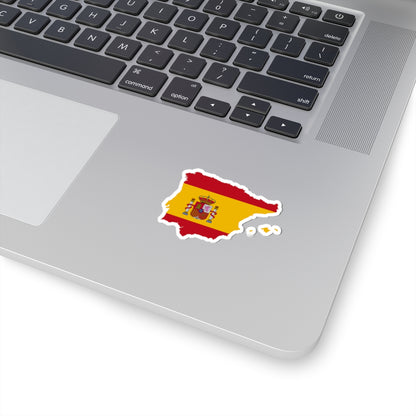Flag map of Greater Spain (Spain) STICKER Vinyl Kiss-Cut Decal