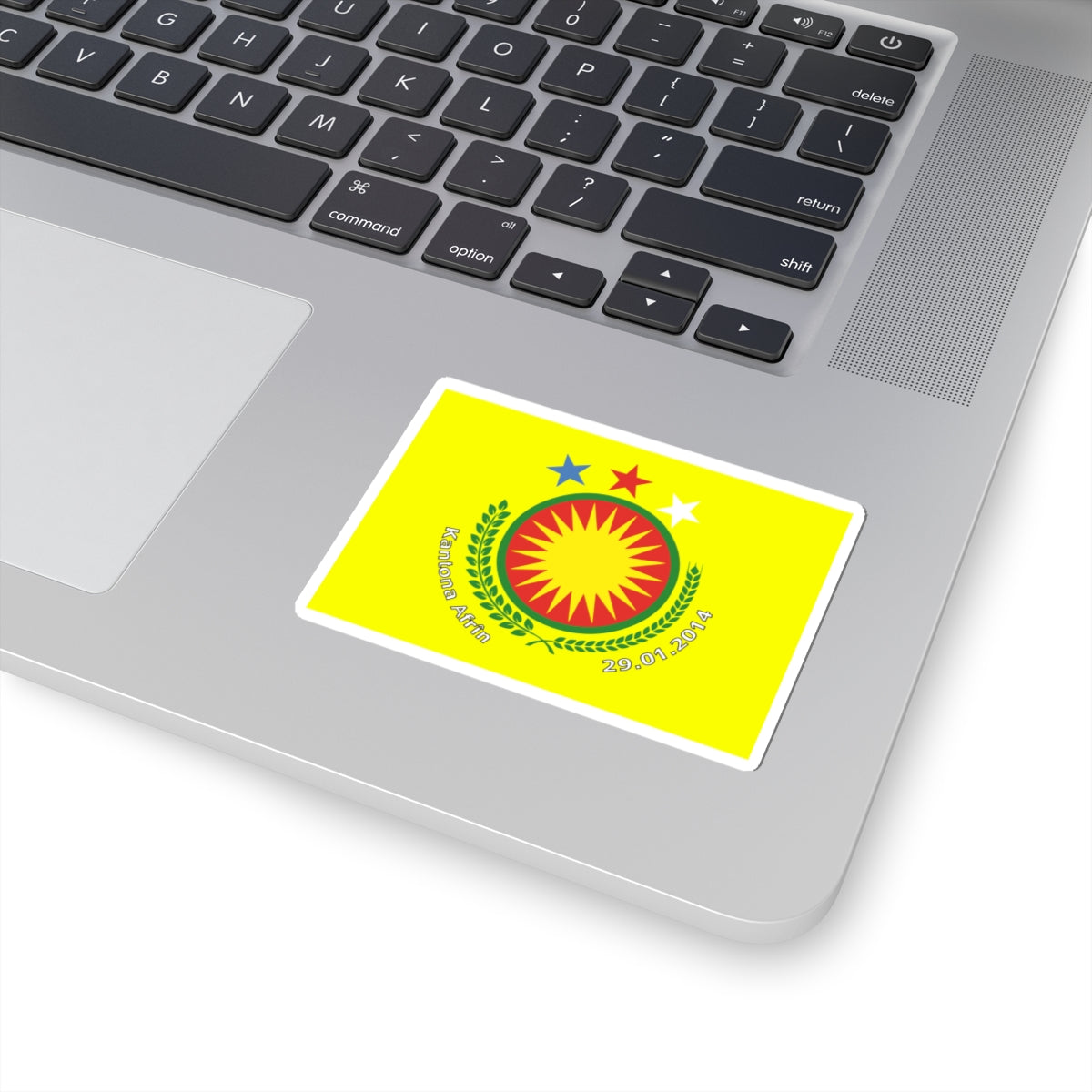 Flag of the Afrin Canton (Syria) STICKER Vinyl Kiss-Cut Decal
