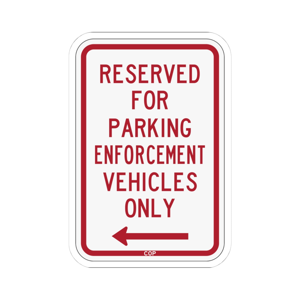 PBOT Road sign P4100L (Oregon) (Road Sign) STICKER Vinyl Kiss-Cut Decal