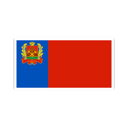Flag of Kemerovo oblast 2002 (Russia) STICKER Vinyl Kiss-Cut Decal