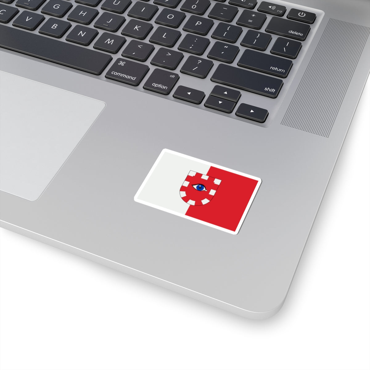 Bandera de lAlcúdia de Veo (Spain) (Coat of Arms) STICKER Vinyl Kiss-Cut Decal