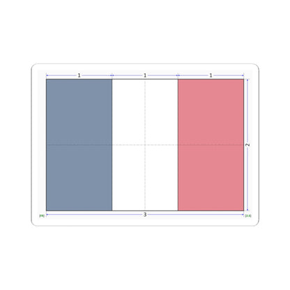 Flag of France construction sheet (France) STICKER Vinyl Kiss-Cut Decal