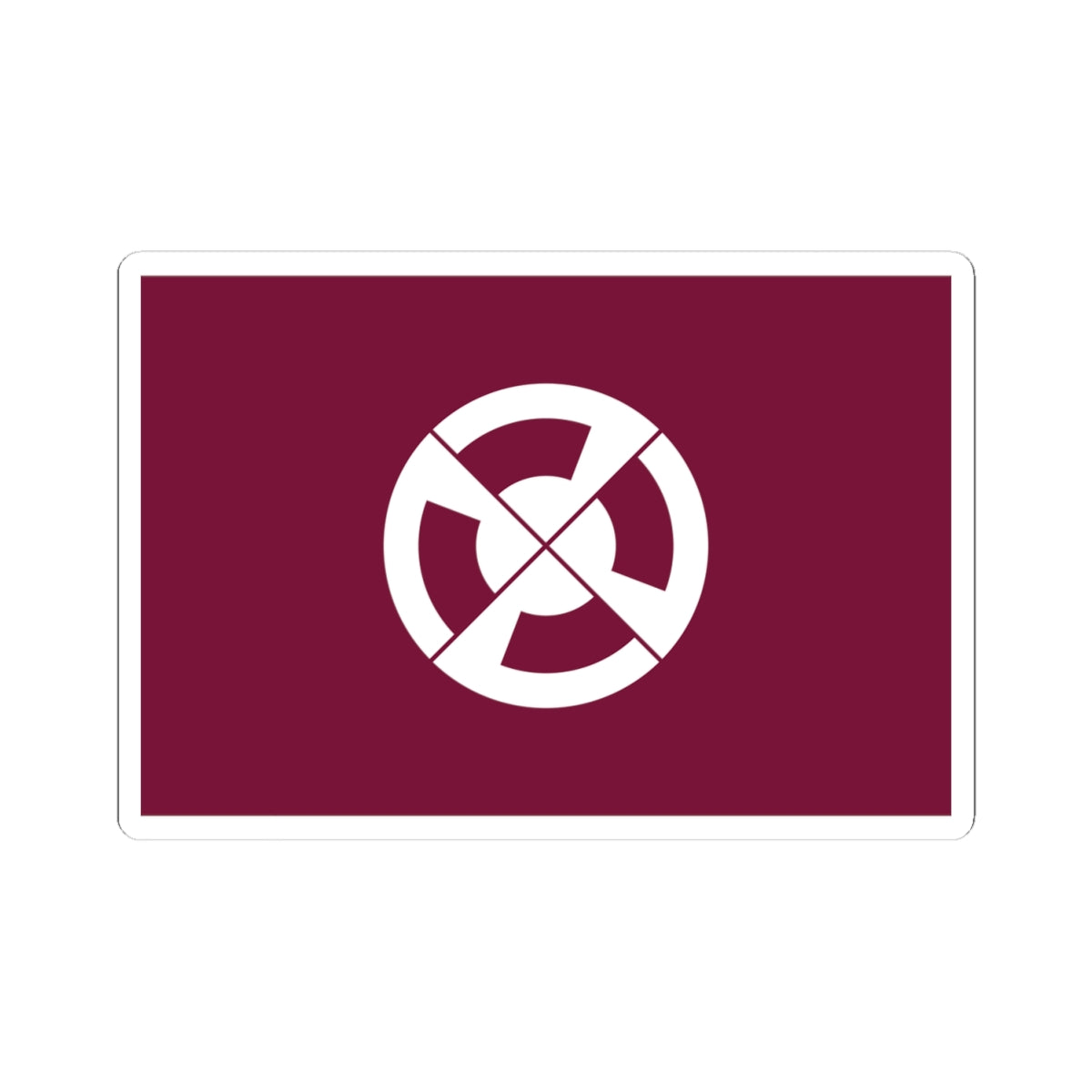 Flag of Shimabara Nagasaki (Japan) STICKER Vinyl Kiss-Cut Decal