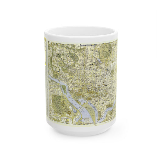 USA - Washington, Central (1948) (Map) White Coffee Mug-15oz-The Sticker Space