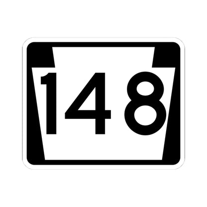PA-148 (Pennsylvania) (Road Sign) STICKER Vinyl Kiss-Cut Decal