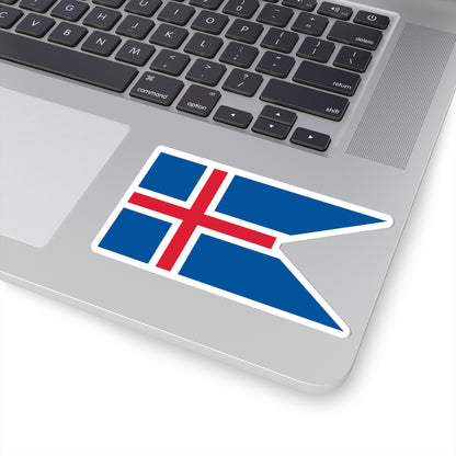 Flag of Iceland state (Iceland) STICKER Vinyl Kiss-Cut Decal