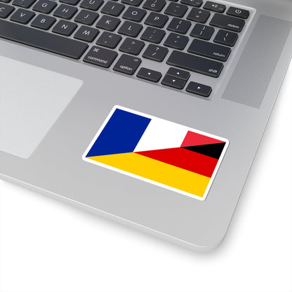 Flag of France and Germany (France) STICKER Vinyl Kiss-Cut Decal