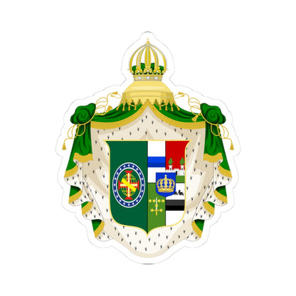 Armoiries dAmélie de Beauharnais2 (Brazil) (Coat of Arms) STICKER Vinyl Kiss-Cut Decal