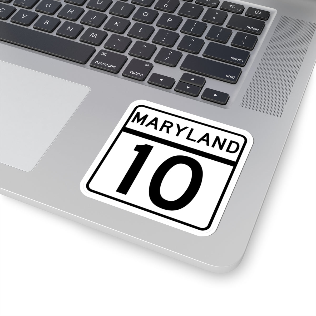 MD Route 10 (Maryland) (Road Sign) STICKER Vinyl Kiss-Cut Decal