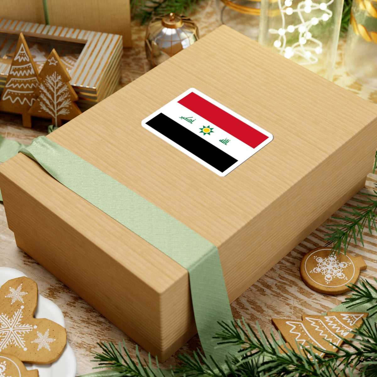 Proposed flag of Iraq first proposal 2008 (Iraq) STICKER Vinyl Kiss-Cut Decal