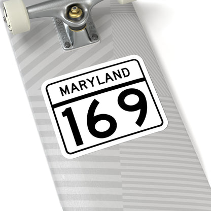 MD Route 169 (Maryland) (Road Sign) STICKER Vinyl Kiss-Cut Decal