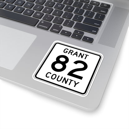 Grant County Route 82 MN (Minnesota) (Road Sign) STICKER Vinyl Kiss-Cut Decal