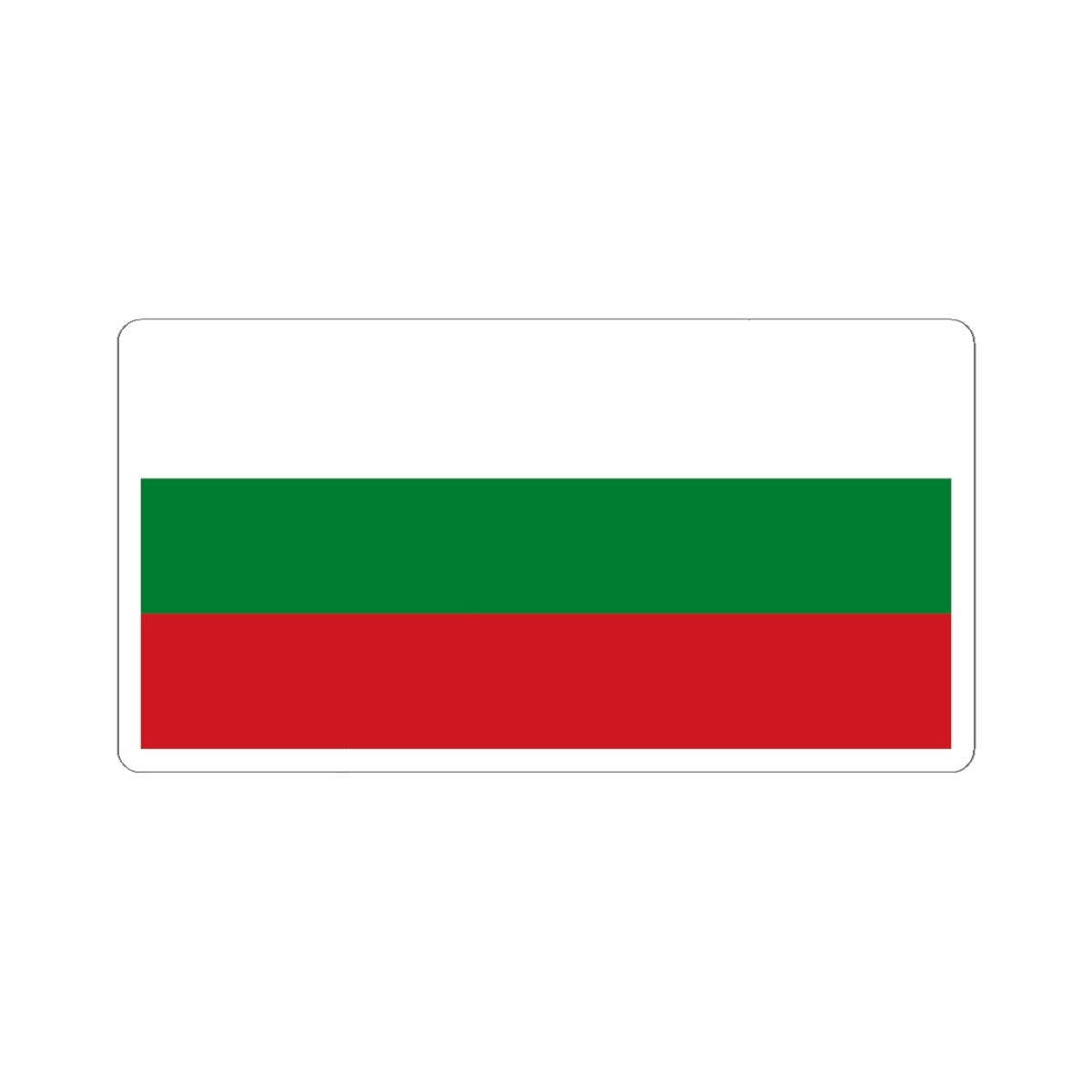 Hybrid flag of Belarus 1918 1991-1995 and 2012- (Belarus) STICKER Vinyl Kiss-Cut Decal