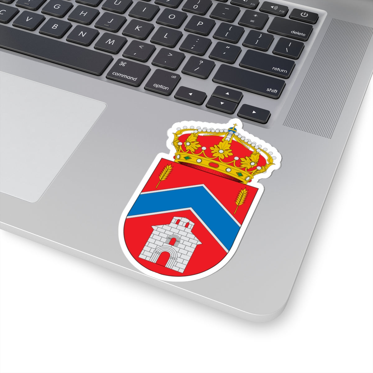 Escudo de Chalamera (Spain) (Coat of Arms) STICKER Vinyl Kiss-Cut Decal