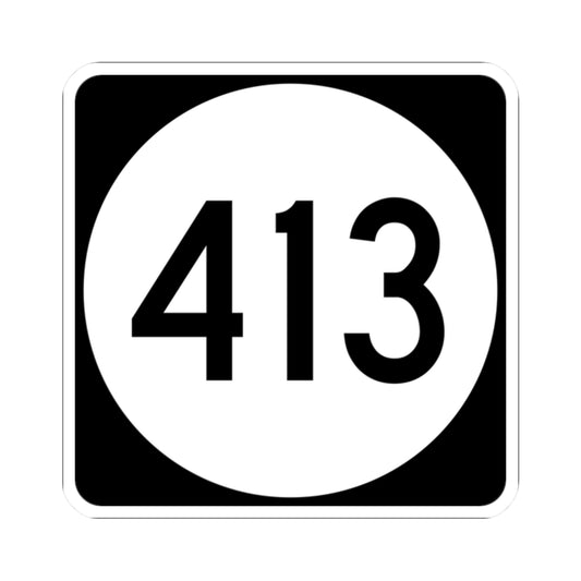 PR tertiary 413 (Puerto Rico) (Road Sign) STICKER Vinyl Kiss-Cut Decal