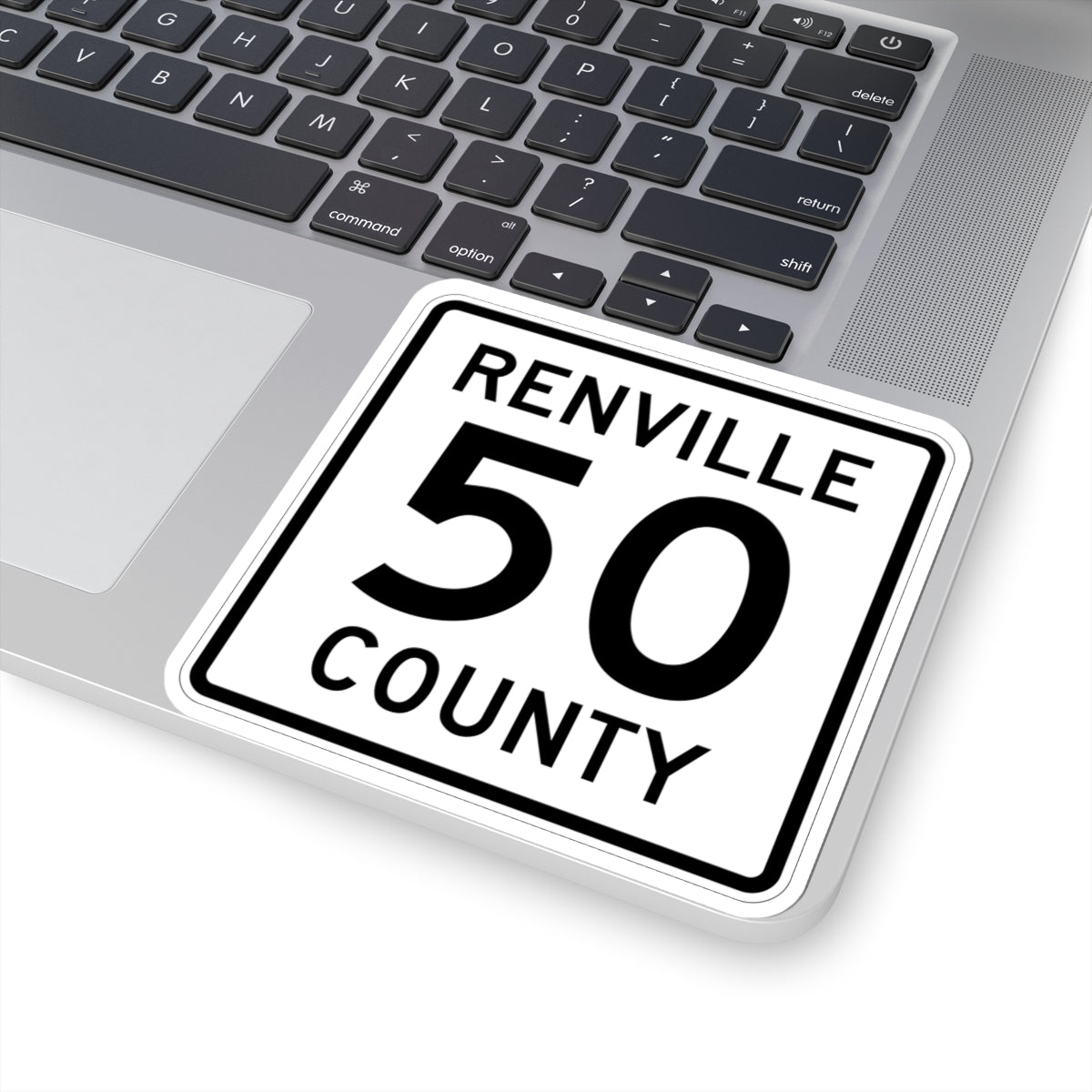 Renville County 50 MN (Minnesota) (Road Sign) STICKER Vinyl Kiss-Cut Decal