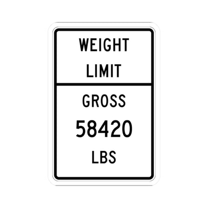 Texas MUTCD R12-1T template (Texas) (Road Sign) STICKER Vinyl Kiss-Cut Decal
