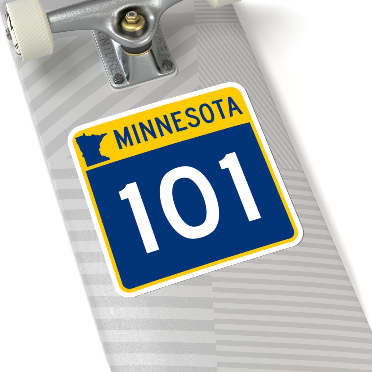 MN-101 (Minnesota) (Road Sign) STICKER Vinyl Kiss-Cut Decal