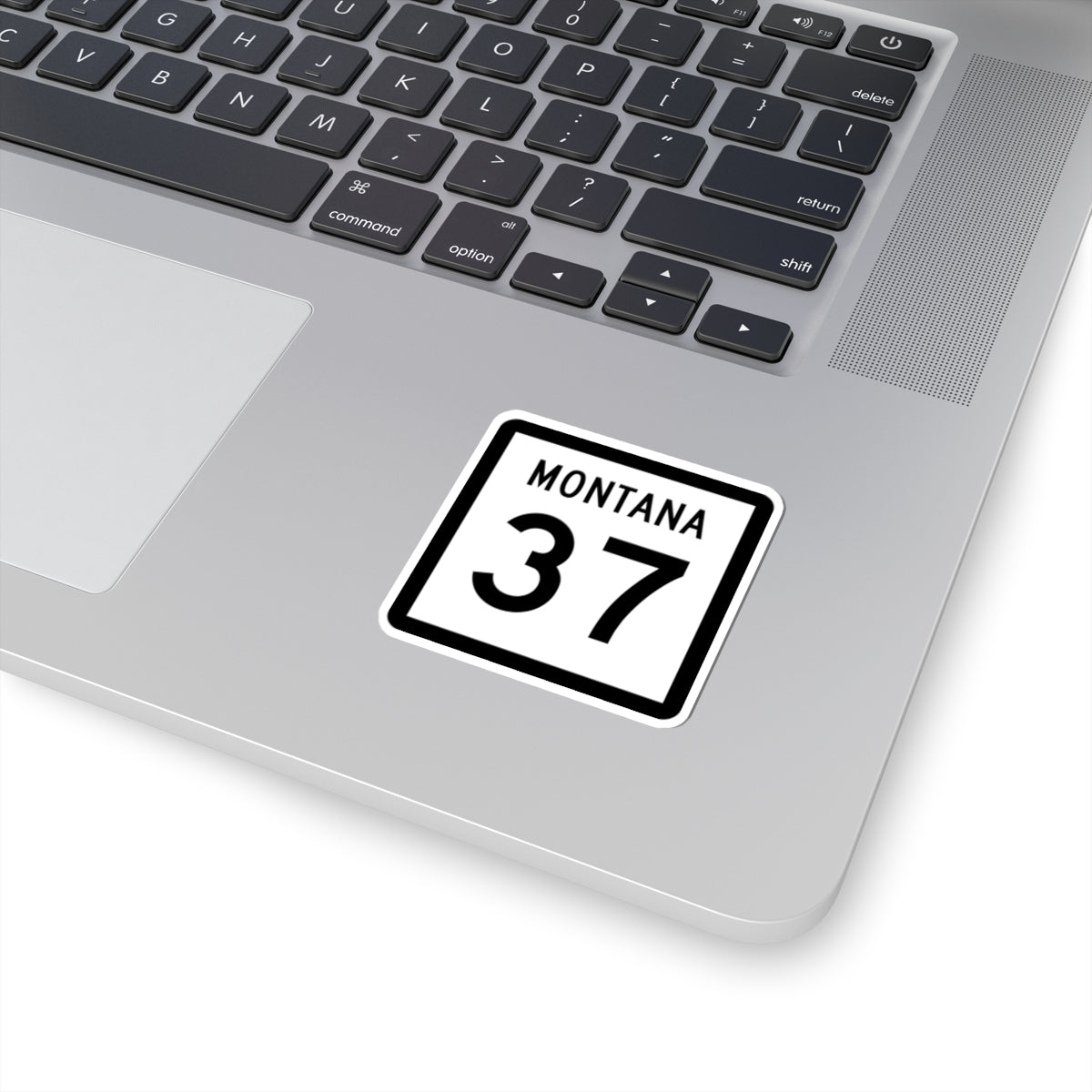 MT-37 (Montana) (Road Sign) STICKER Vinyl Kiss-Cut Decal