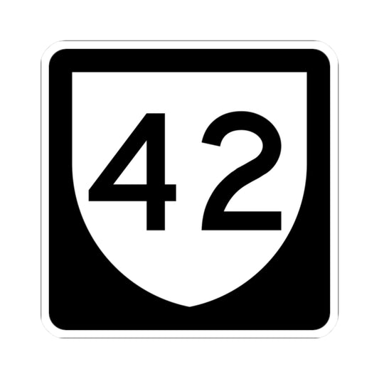PR urban primary 42 (Puerto Rico) (Road Sign) STICKER Vinyl Kiss-Cut Decal