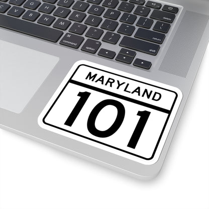 MD Route 101 (Maryland) (Road Sign) STICKER Vinyl Kiss-Cut Decal