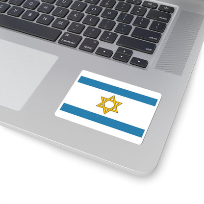 Flag of South Levant Dark Colors 3-2 (Israel) STICKER Vinyl Kiss-Cut Decal