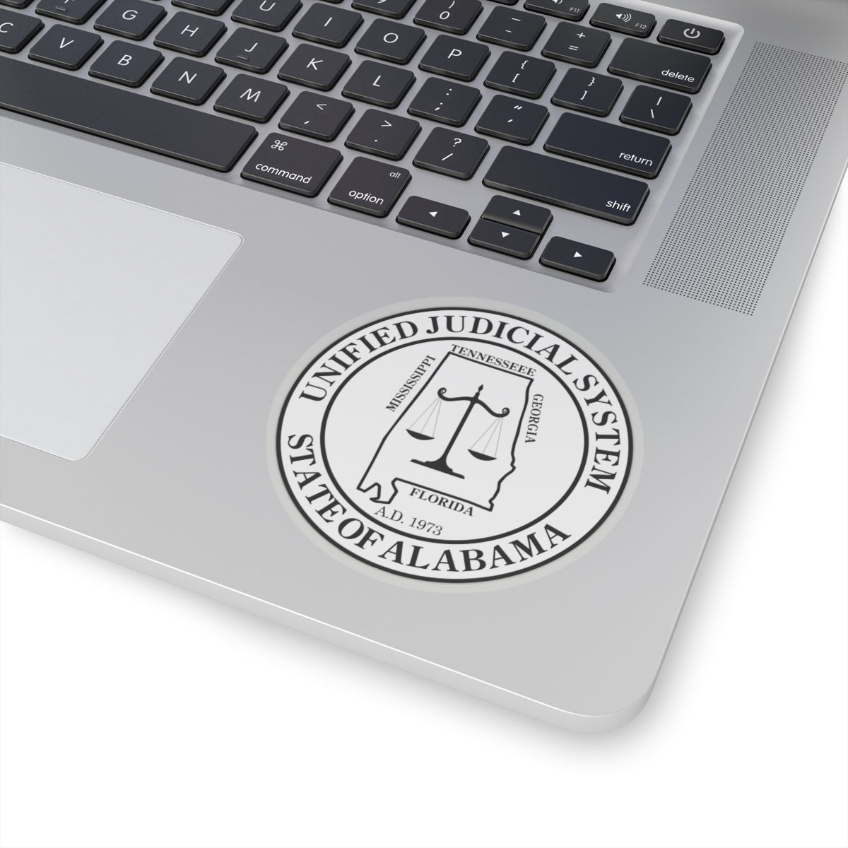 Seal of the Unified Judicial System of Alabama - STICKER Vinyl Kiss-Cut Decal