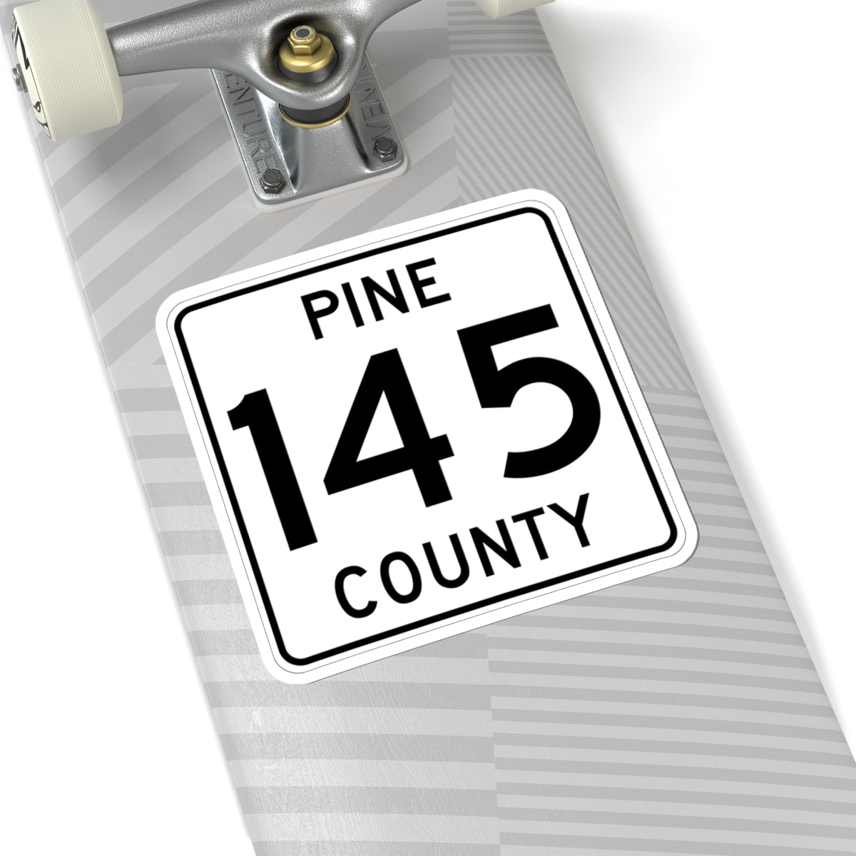 Pine County Route 145 MN (Minnesota) (Road Sign) STICKER Vinyl Kiss-Cut Decal