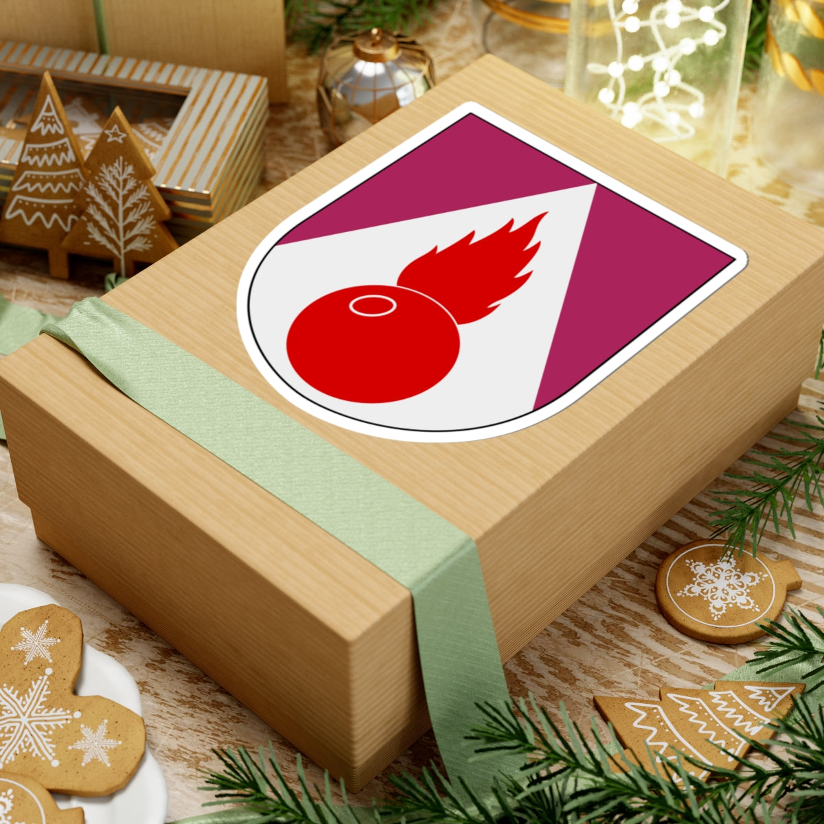 Artilleriregementet 922. kompaniet vapen (Sweden) (Coat of Arms) STICKER Vinyl Kiss-Cut Decal