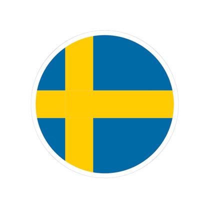 Sweden flag orb icon (Sweden) STICKER Vinyl Kiss-Cut Decal