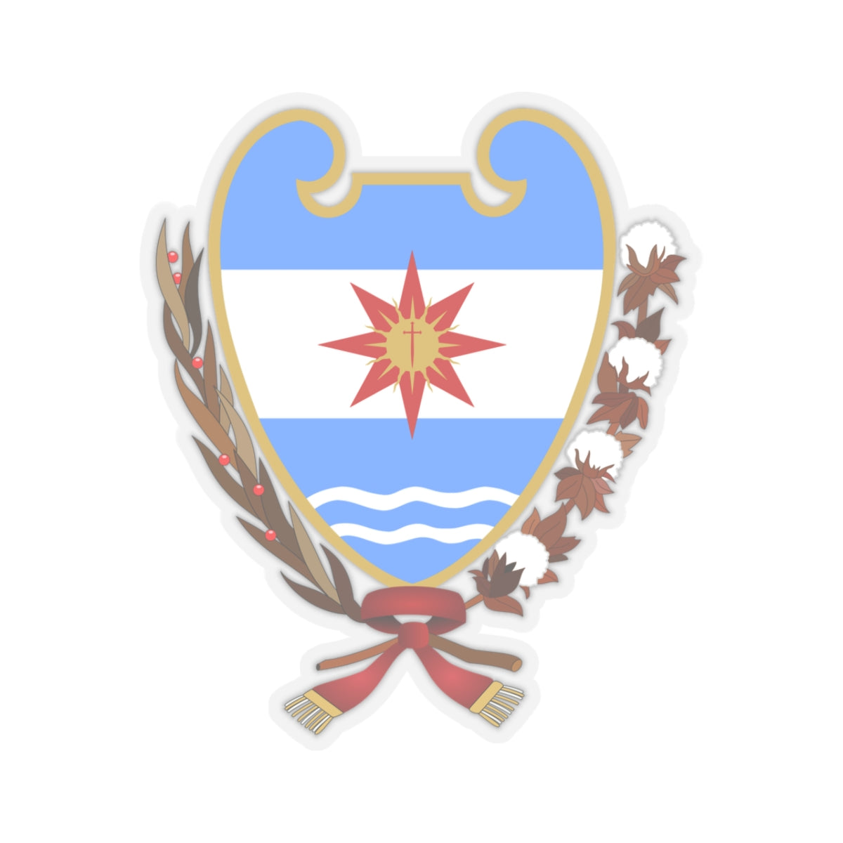 Coat of Arms Santiago del Estero Argentina - STICKER Vinyl Kiss-Cut Decal