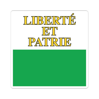Flag of Canton of Vaud (Switzerland) STICKER Vinyl Kiss-Cut Decal