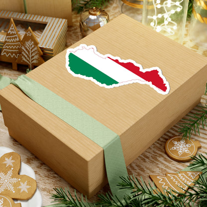 Flag-map of Hungary with Zakarpattia Oblast (Hungary) STICKER Vinyl Kiss-Cut Decal