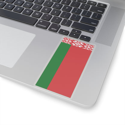 Flag of Belarus vertical (Belarus) STICKER Vinyl Kiss-Cut Decal
