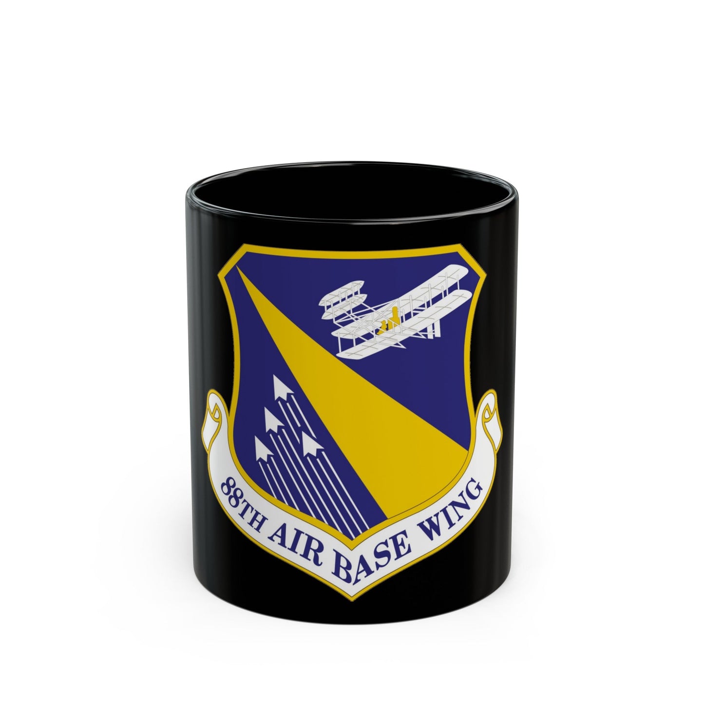 88th Air Base Wing (U.S. Air Force) Black Coffee Mug-11oz-The Sticker Space