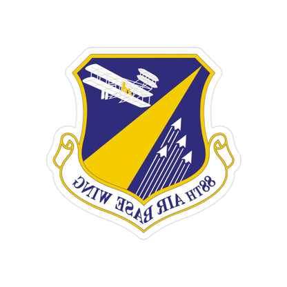 88th Air Base Wing (U.S. Air Force) REVERSE PRINT Transparent STICKER-2" × 2"-The Sticker Space