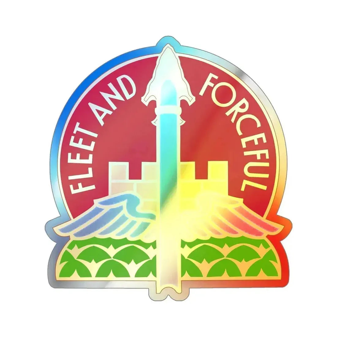 88th Artillery Group (U.S. Army) Holographic STICKER Die-Cut Vinyl Decal 5 Inch Holographic - The Sticker Space